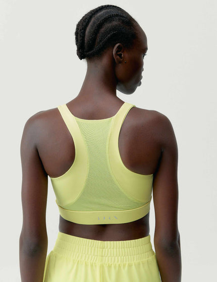 BORN Padma Bra 2.0 - Yellow Green/Whiteimage2- The Sports Edit