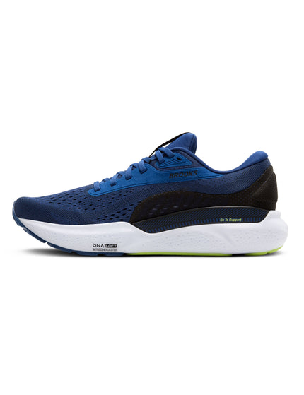 Brooks Adrenaline GTS 24 - Navy Peony/Black/Acid Limeimages3- The Sports Edit