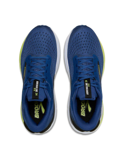 Brooks Adrenaline GTS 24 - Navy Peony/Black/Acid Limeimages6- The Sports Edit