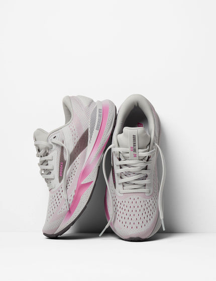 Brooks Adrenaline GTS 24 - Oyster/Excalibur/Pinkimage4- The Sports Edit