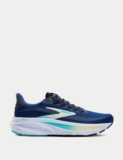 Brooks Ghost 17 - Navy/Green/Turquoiseimage1- The Sports Edit