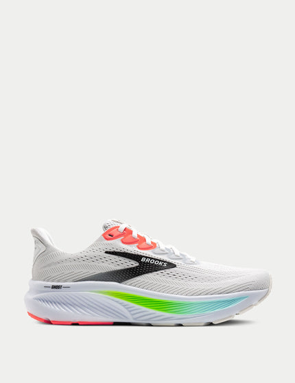 Brooks Ghost 17 - White/Pink Clay/Geckoimages1- The Sports Edit