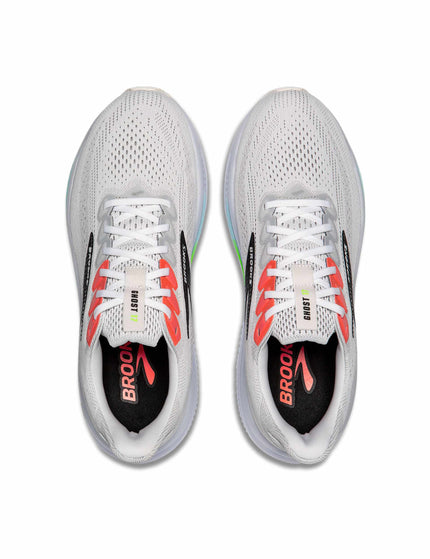 Brooks Ghost 17 - White/Pink Clay/Geckoimages6- The Sports Edit