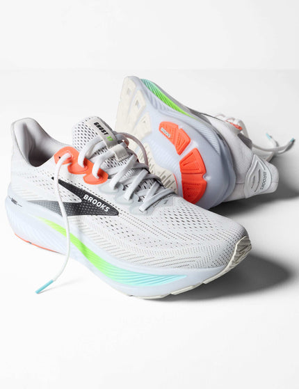 Brooks Ghost 17 - White/Pink Clay/Geckoimages4- The Sports Edit