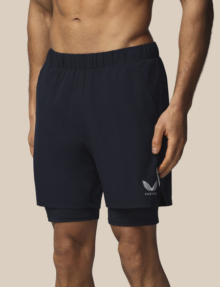 Castore Apex 2-in-1 Woven Shorts - Navyimages1- The Sports Edit