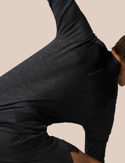 Castore Aop 1/4 Zip Longsleeve Top - Black/Gunmetalimage6- The Sports Edit