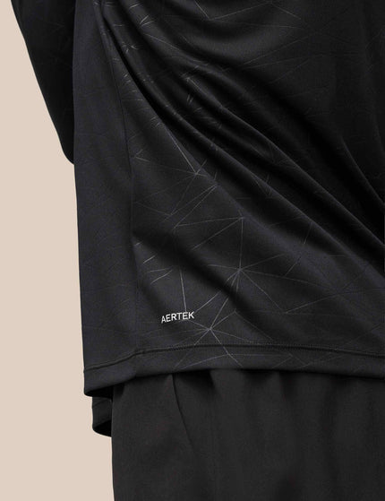 Castore Aop 1/4 Zip Longsleeve Top - Black/Gunmetalimage4- The Sports Edit