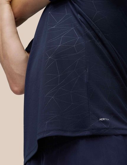 Castore Aop Short Sleeve T-Shirt - Midnight Navy/Whiteimage4- The Sports Edit