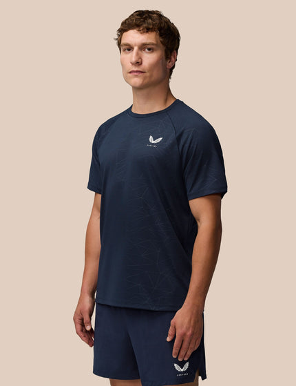 Castore Aop Short Sleeve T-Shirt - Midnight Navy/Whiteimage5- The Sports Edit
