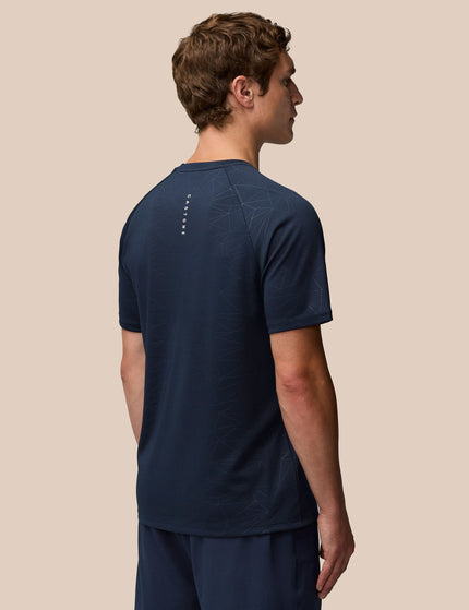 Castore Aop Short Sleeve T-Shirt - Midnight Navy/Whiteimage2- The Sports Edit