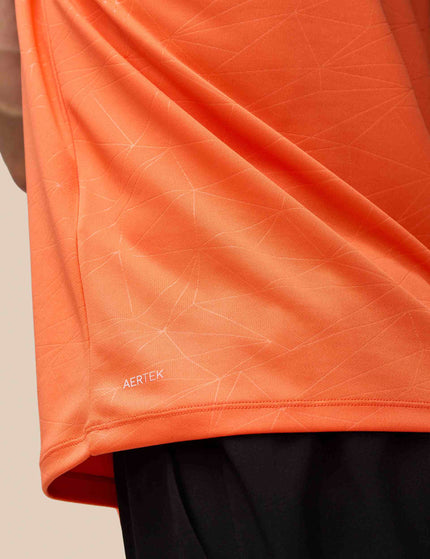 Castore Aop Short Sleeve T-Shirt - Bright Orange/Mid Greyimage4- The Sports Edit