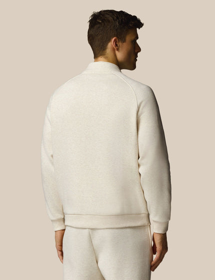 Castore Adapt Cotton Fleece Quarter Zip Sweatshirt - Oatmeal Marlimages2- The Sports Edit