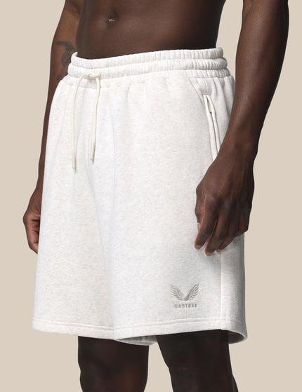Castore Cotton Fleece Shorts - Oatmeal Marlimages1- The Sports Edit
