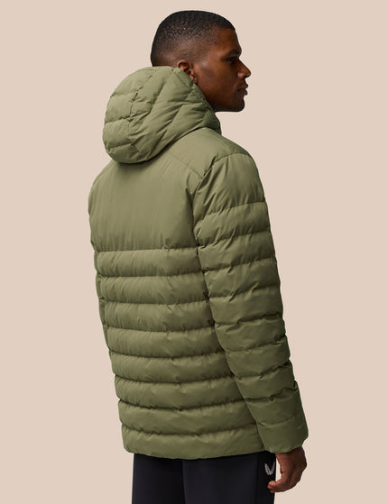 Castore Essential Lightweight Wadded Jacket - Ivy Green/Gunmetalimage2- The Sports Edit