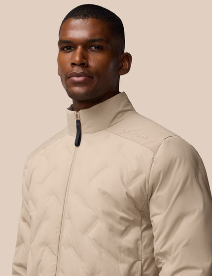 Castore Lightweight Wadded Zip Jacket - Mushroom/Blackimage4- The Sports Edit