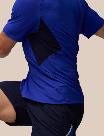 Castore Short Sleeve T-Shirt - Azure Blue/Midnight Navy/Silver Reflectiveimages5- The Sports Edit