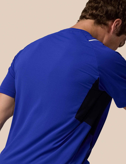 Castore Short Sleeve T-Shirt - Azure Blue/Midnight Navy/Silver Reflectiveimages3- The Sports Edit