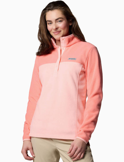 Columbia Benton Springs Half Snap Pullover - Pink Sand/Alpenglowimage1- The Sports Edit