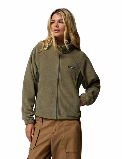 Columbia Benton Springs Relaxed Full Zip Fleece Jacket - Stone Greenimages1- The Sports Edit