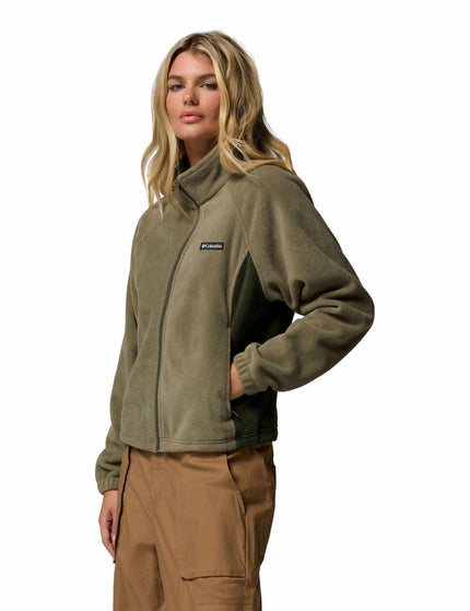 Columbia Benton Springs Relaxed Full Zip Fleece Jacket - Stone Greenimages2- The Sports Edit
