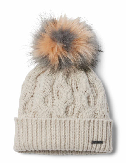 Columbia Boundless Days Cable Knit Pom Beanie - Dark Stoneimage1- The Sports Edit