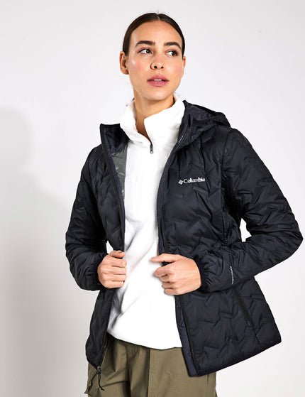 Columbia Delta Ridge II Down Hooded Jacket - Blackimage3- The Sports Edit