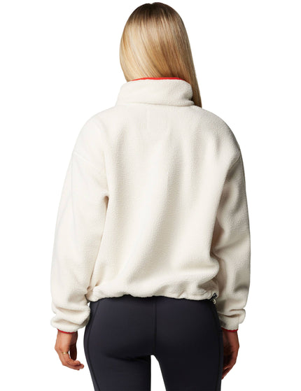 Columbia Helvetia II Cropped Sherpa Half Snap Fleece - Chalkimage3- The Sports Edit