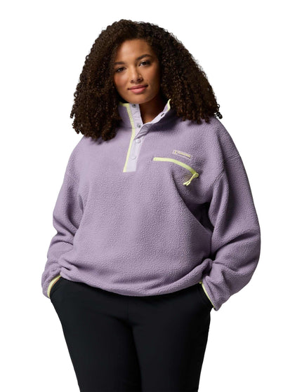 Columbia Helvetia II Cropped Sherpa Half Snap Fleece - Shale Purpleimages1- The Sports Edit