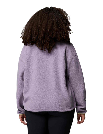 Columbia Helvetia II Cropped Sherpa Half Snap Fleece - Shale Purpleimages2- The Sports Edit