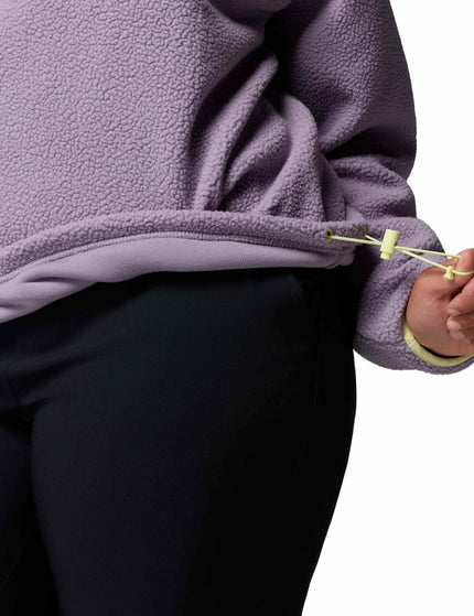 Columbia Helvetia II Cropped Sherpa Half Snap Fleece - Shale Purpleimages4- The Sports Edit