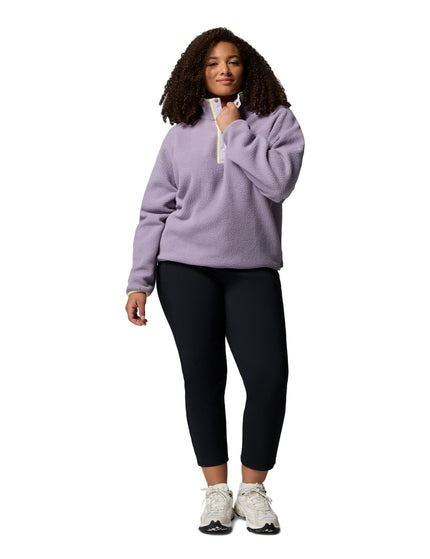 Columbia Helvetia II Cropped Sherpa Half Snap Fleece - Shale Purpleimages6- The Sports Edit