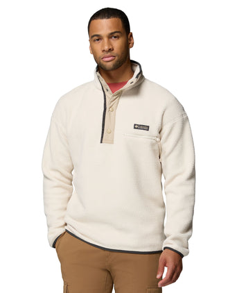 Helvetia II Half Snap Fleece - Chalk/Ancient Fossil/Shark