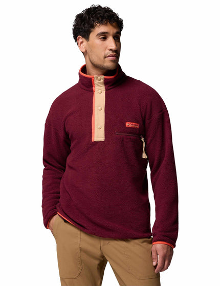 Columbia Helvetia 1/2 Snap Fleece - Rich Wineimages1- The Sports Edit
