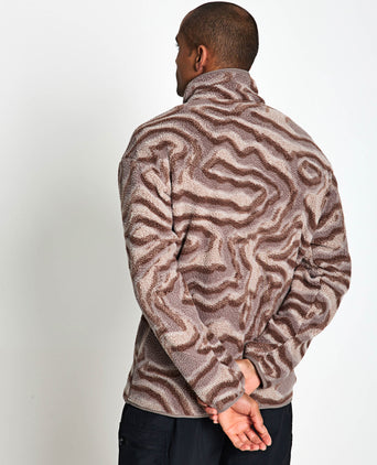 Helvetia II Printed Half Snap Fleece - Iron Topglitch