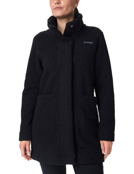 Columbia Panorama Long Sherpa Fleece Jacket - Blackimage4- The Sports Edit