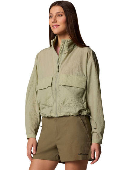 Columbia Paracutie Cropped Cargo Windbreaker - Safariimage3- The Sports Edit