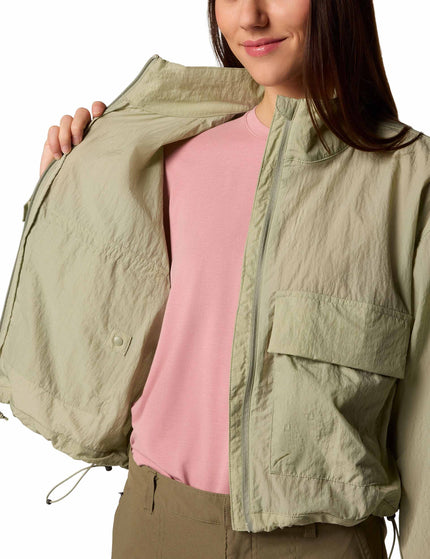 Columbia Paracutie Cropped Cargo Windbreaker - Safariimage4- The Sports Edit