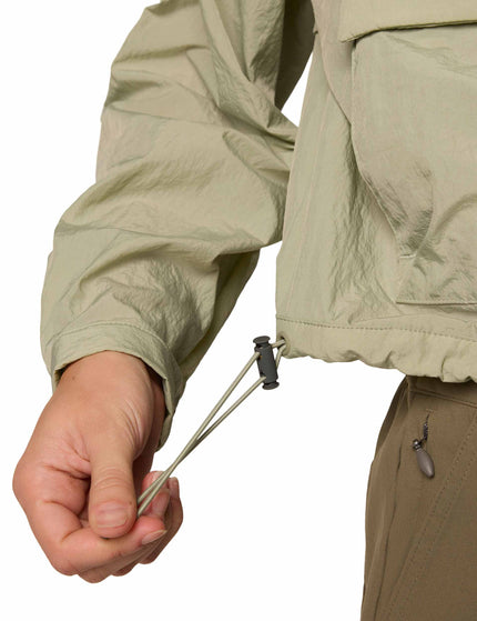 Columbia Paracutie Cropped Cargo Windbreaker - Safariimage6- The Sports Edit