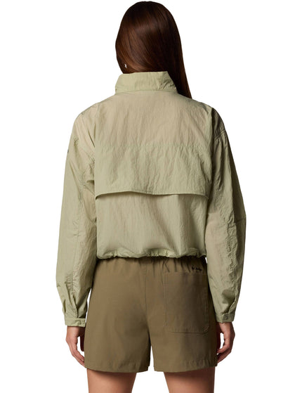 Columbia Paracutie Cropped Cargo Windbreaker - Safariimage2- The Sports Edit