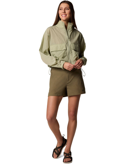 Columbia Paracutie Cropped Cargo Windbreaker - Safariimage8- The Sports Edit