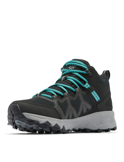 Columbia Peakfreak II Mid Outdry Hiking Shoe - Black/Tealimage3- The Sports Edit
