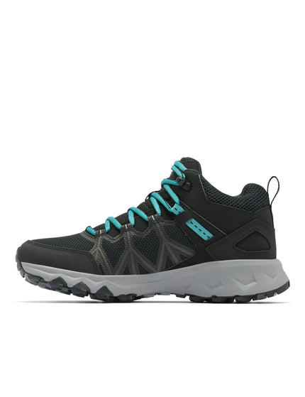 Columbia Peakfreak II Mid Outdry Hiking Shoe - Black/Tealimage4- The Sports Edit