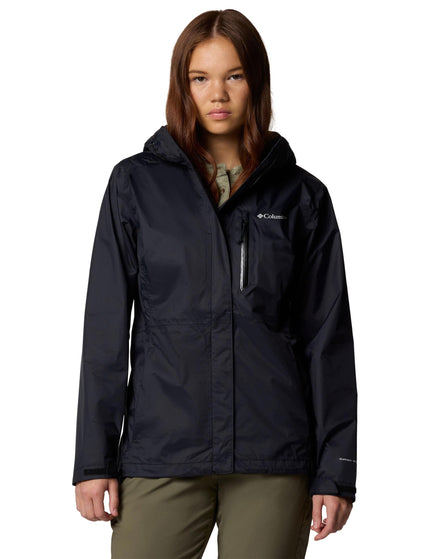 Columbia Pouring Adventure III Waterproof Hiking Jacket - Blackimage1- The Sports Edit