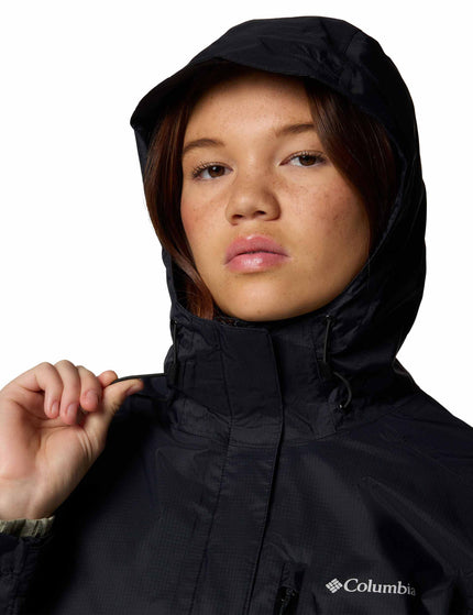 Columbia Pouring Adventure III Waterproof Hiking Jacket - Blackimage4- The Sports Edit