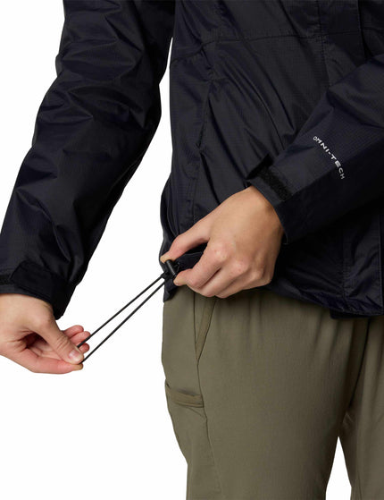 Columbia Pouring Adventure III Waterproof Hiking Jacket - Blackimage5- The Sports Edit