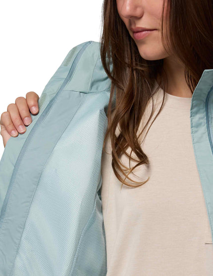 Columbia Pouring Adventure III Waterproof Hiking Jacket - Crushed Blueimage5- The Sports Edit