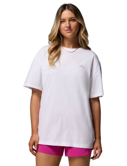 Columbia Rolling Bend Graphic Oversized T-Shirt - White/Floral Grooveimages1- The Sports Edit