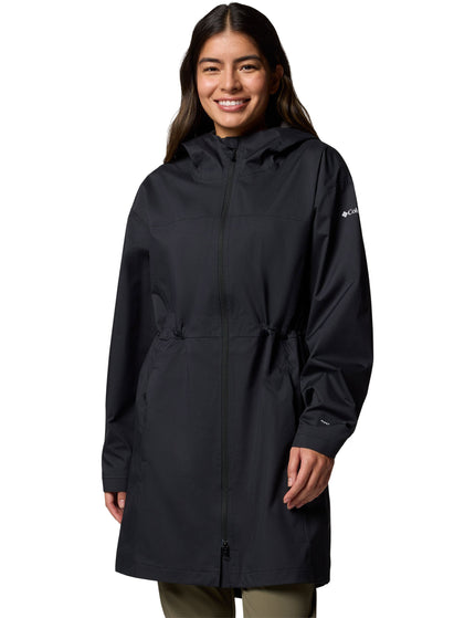 Columbia Weekend Adventure II Long Waterproof Jacket - Blackimage1- The Sports Edit