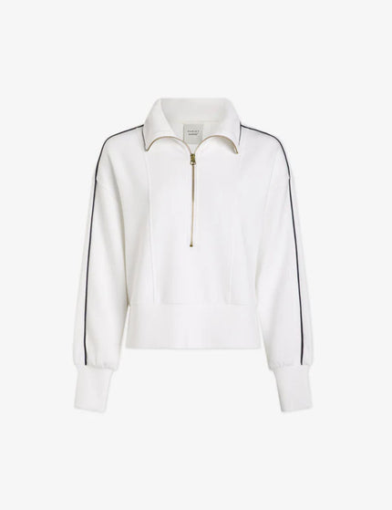 Varley Davenport Half-Zip Sweat - Whiteimage6- The Sports Edit