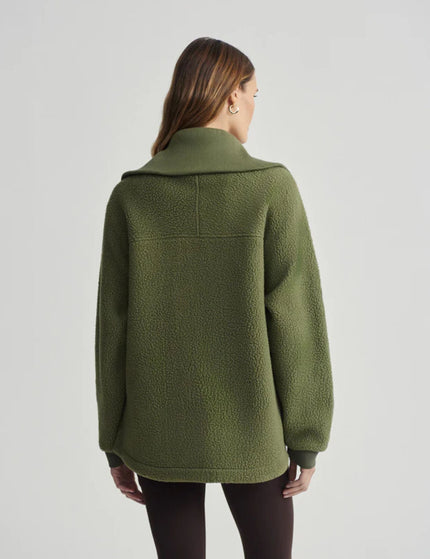 Varley Eleanor Patch Pocket Fleece - Winter Mossimage2- The Sports Edit